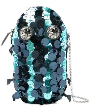 Anya Hindmarch Sequined Shoulder Bag - Blue