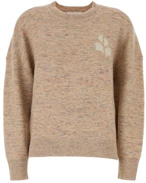Isabel Marant Isabel Marant Étoile Atlee Logo Knitted Jumper - Natural
