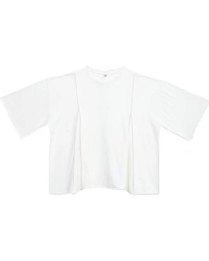 Baserange Mul Piping T-Shirt - White