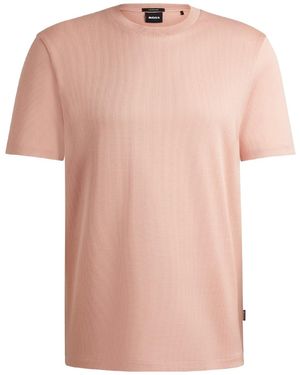 BOSS Short-Sleeve Crew-Neck T-Shirt - Pink