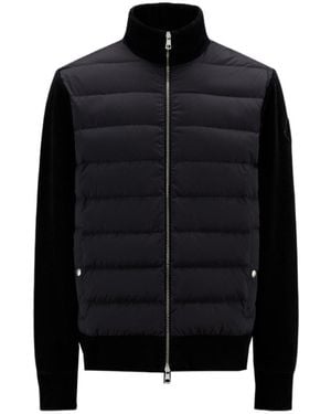 Moncler Padded Corduroy Sweatshirt - Black