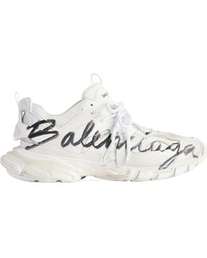 Balenciaga Track Signature Trainers - White