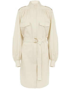 Chloé Light Cotton Poplin Shirt Skirt - White