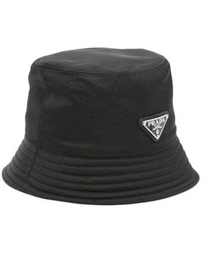 Prada Logo Fisherman's Hat - Black