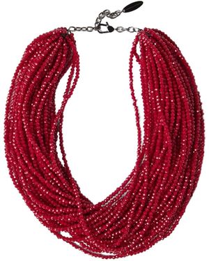 Brunello Cucinelli Beaded Necklace - Red