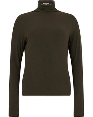 Vince Long-Sleeve Turtleneck Top - Green