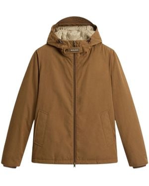 Woolrich Hooded Casual Jacket - Brown