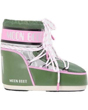 Moon Boot Color-Blocked Nylon Snow Boots - Green