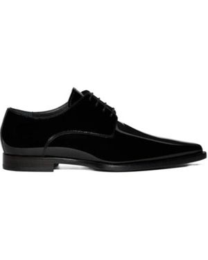 DSquared² Ibra Tapered Toe Lace-Up Shoes - Black