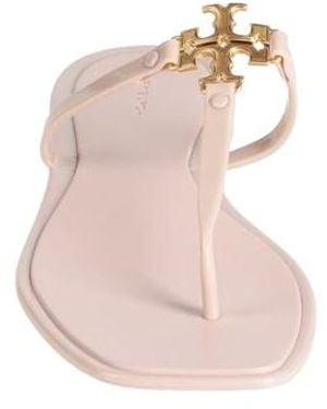 Tory Burch Plain Colour Thong Sandals - Pink