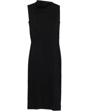 Soeur Draped Sleeveless Dress - Black