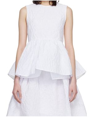 Cecilie Bahnsen Cbea Sleeveless Top - White