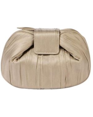 Gabriela Hearst Demi Leather Clutch - Natural