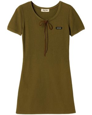 Miu Miu Cotton Dress - Green