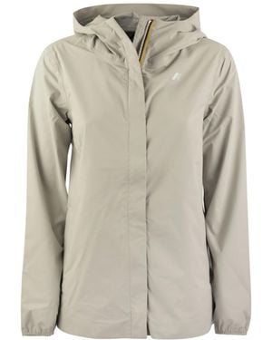 K-Way Marguerite Stretch Dot Jacket - Grey