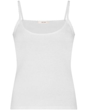 The Row Denzel Cotton Cami Top - White