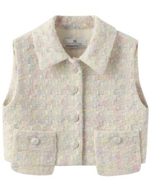 Marissa Chiara Sleeveless Vest - Natural
