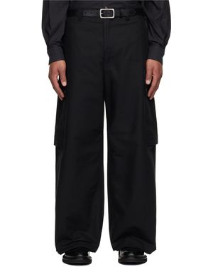 Comme des Garçons Cotton Double Weave Weather Cargo Trousers - Black