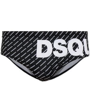DSquared² Triangle-Cut Swim Trunks - Black
