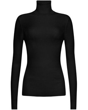 Wolford Ribbed Turtleneck Knitwear - Black