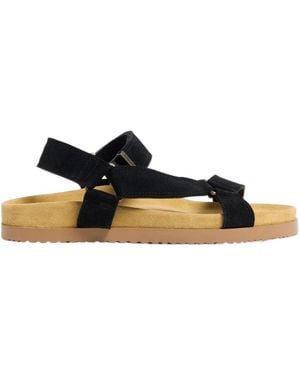 DSquared² Logo Detail Flat Cargo Sandals - Black