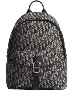 Dior Zippered Backpack - Gray