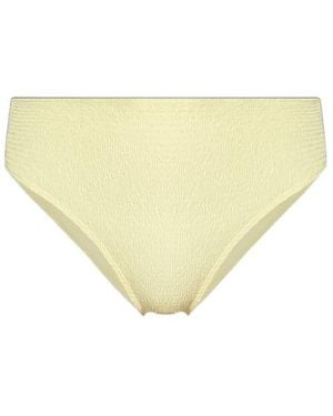 Tory Burch Smocked Bikini Bottom - Yellow