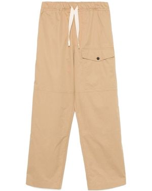 Dries Van Noten Drawstring Wide-Leg Trousers - Natural