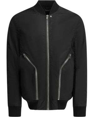 Rick Owens Heizer Flight Bomber Jacket - Black