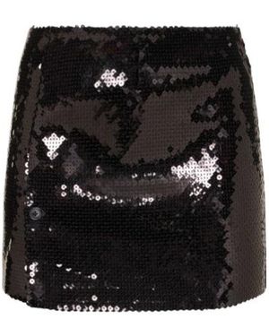 16Arlington Quattro Sequined Mini Skirt - Black