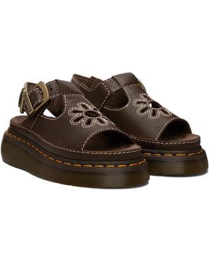 Dr. Martens Dunnet Flower Sandals - Brown