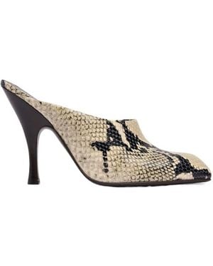 KHAITE Square-Toe Mules - White