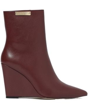 Twinset 100Mm Pointed-Toe Boots - Brown