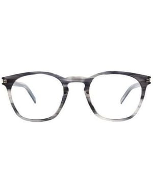 Saint Laurent Eyewear Sl 30 Slim Optical Glasses - Metallic