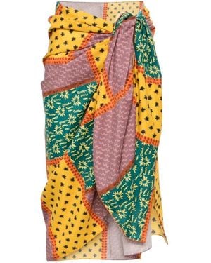 Donde Esteban Patterned Sarong - Brown
