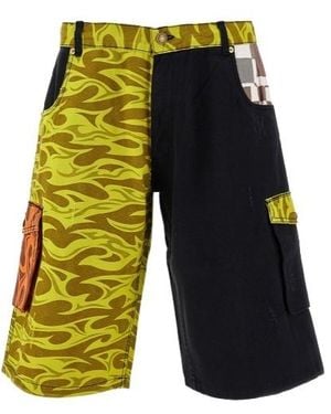 ERL Printed Cargo Shorts - Black