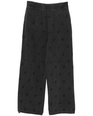 Liu Jo Patterned Pants - Black