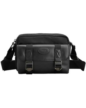 Tod's Zipper Messenger Bag - Black