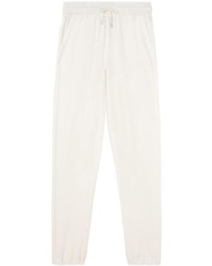Loro Piana Straight-Leg Drawstring Knitted Trousers - White