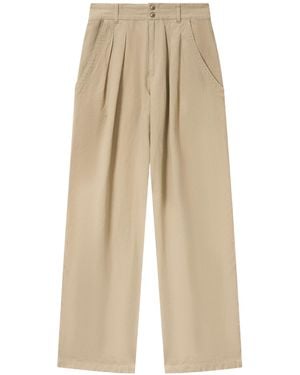 Isabel Marant Nadine Pleated Trousers - Natural