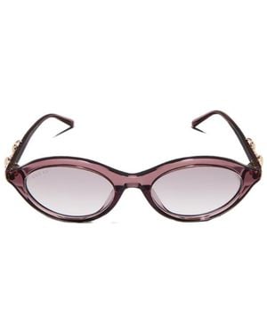 Gucci Oval-Frame Sunglasses - White