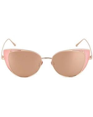 Linda Farrow Lfl855 Cat Eye Frame Sunglasses - Pink