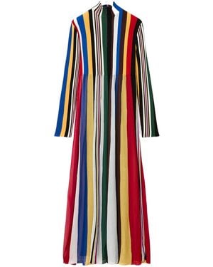 Loewe Stripe Maxi Dress - Red