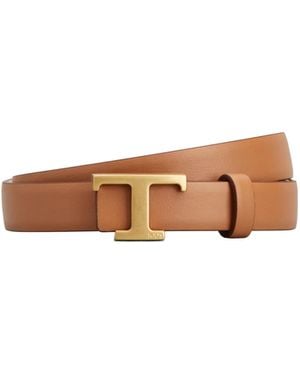 Tod's T Plaque Reversibile Belt - Brown