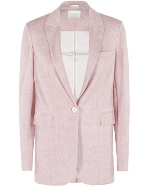 Circolo 1901 Herringbone Blazer Jacket - Pink