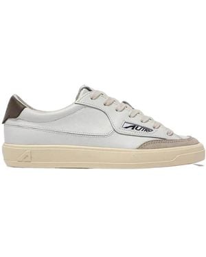 Autry Round-Toe Sneakers - White