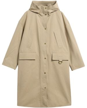 Barbour Long Hooded Parka - Natural