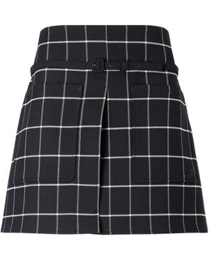 Courreges Checked Mini Skirt - Multicolor