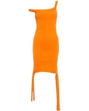 JW Anderson Deconstructed Asymmetrical Minidress - Orange