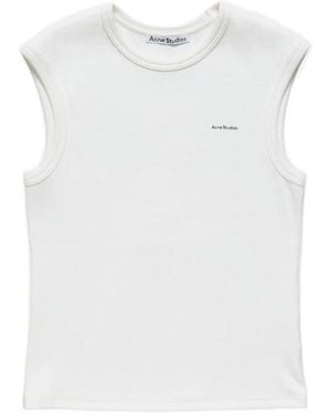 Acne Studios Logo Muscle T-Shirt - White